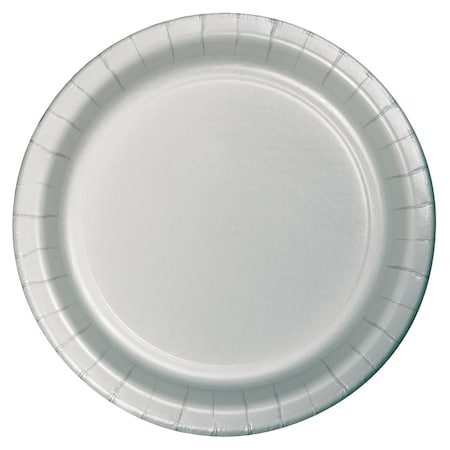 Touch Of Color 7" Shimmering Silver Dessert Plates 240 PK 79106B